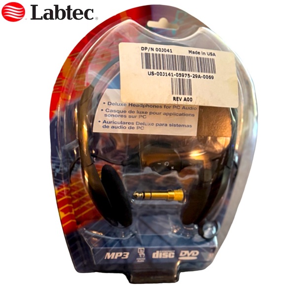 NWT - Labtec Note 502 Deluxe Over Ear Headphones - Picture 3 of 5